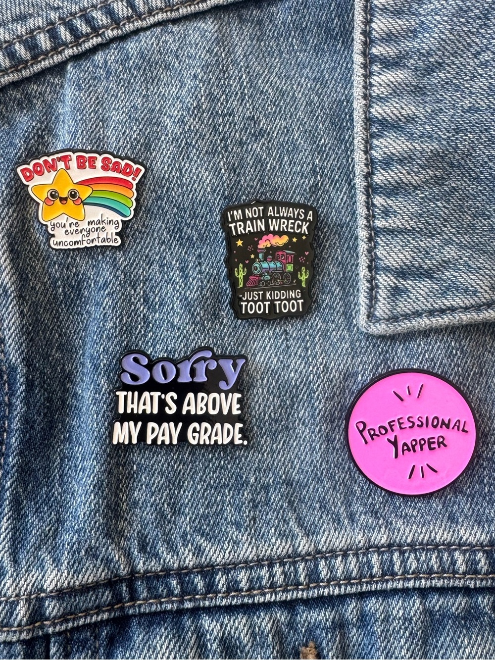 Coworker Banter Enamel Pin | Funny Office Humor Lapel Badge